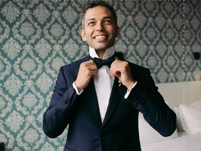 groom with bowtie