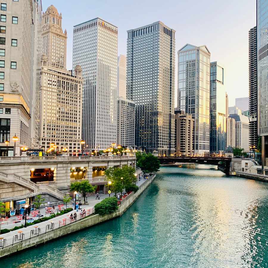 Chicago river walk
