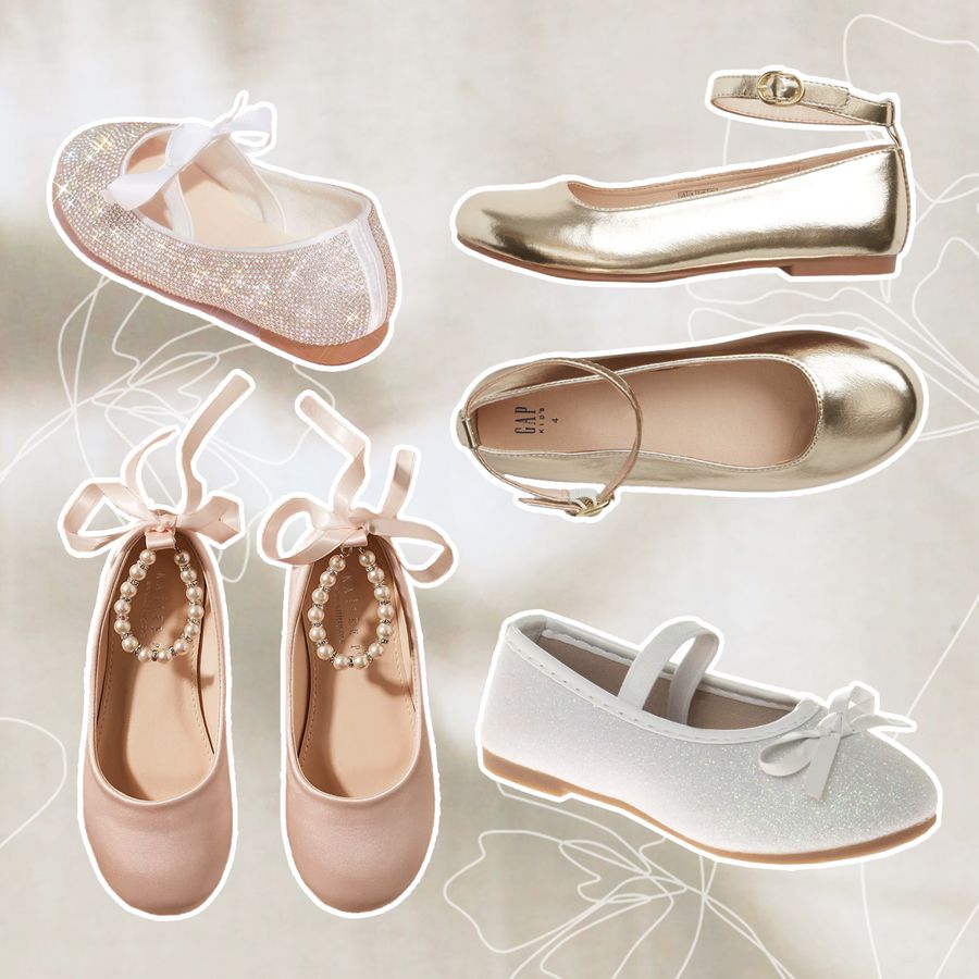 Collage of Flower Girl Shoes
