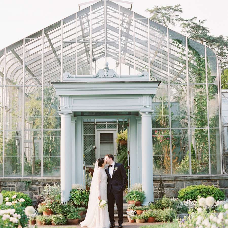 A greenhouse garden wedding in Bronx, New York.
