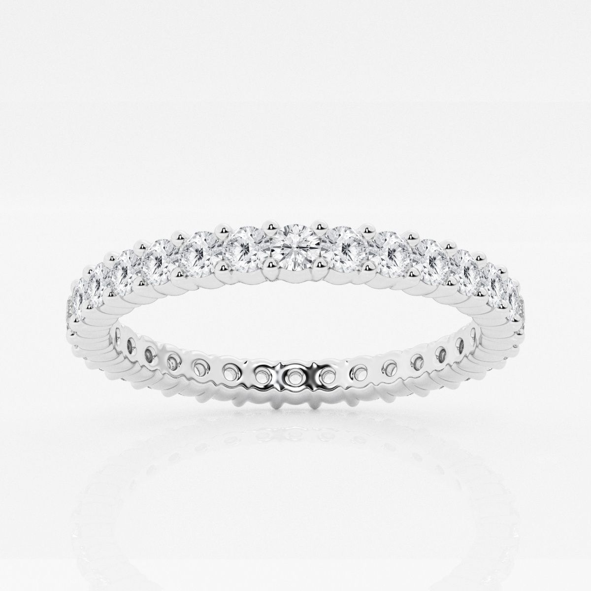 Shared Prong Round Lab Grown Diamond Eternity Band