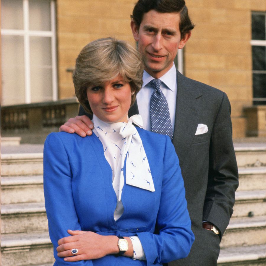 princess diana and prince charles engagement announcement photo 