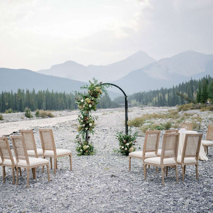 ceremony decor with no guests